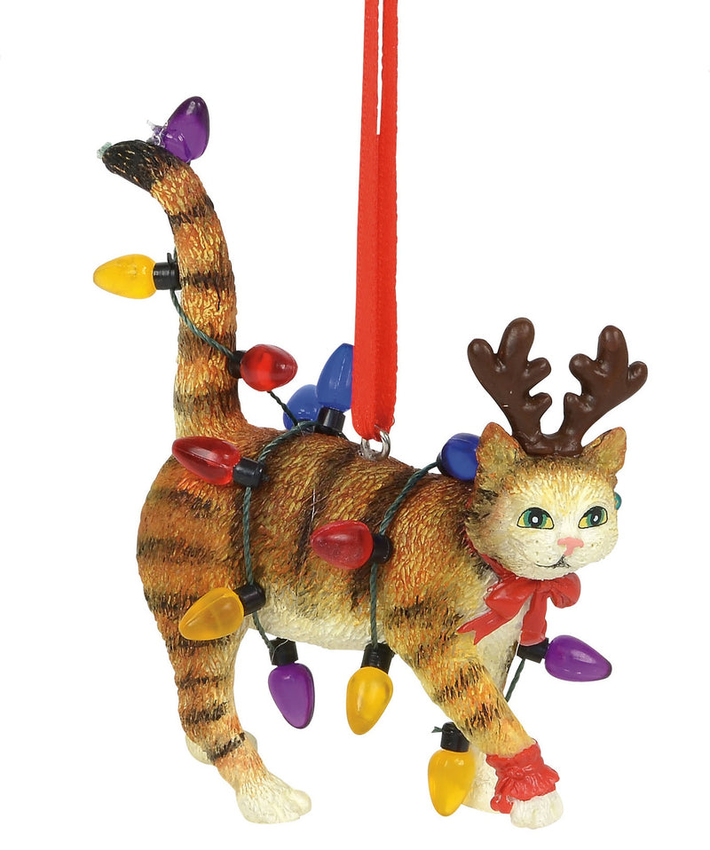 Cat in Lights Ornament - The Country Christmas Loft
