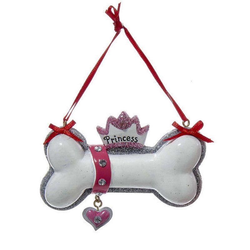 Dog Bone Ornaments - Princess - The Country Christmas Loft