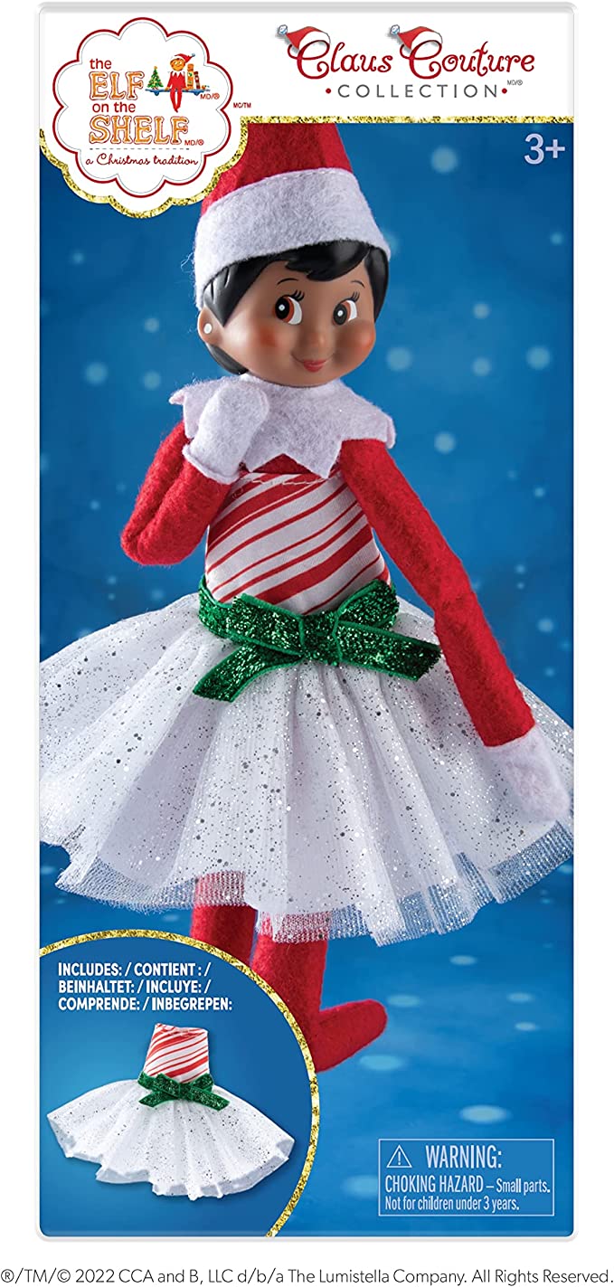 Claus Couture Candy Cane Classic Dress - The Country Christmas Loft