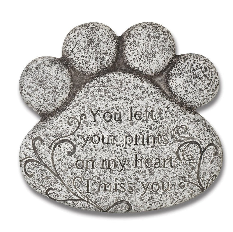 Pet Memorial Paw Print - You left your prints on my heart - The Country Christmas Loft