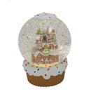 Battery Operated Spinning Water Globe Cupcake - - The Country Christmas Loft