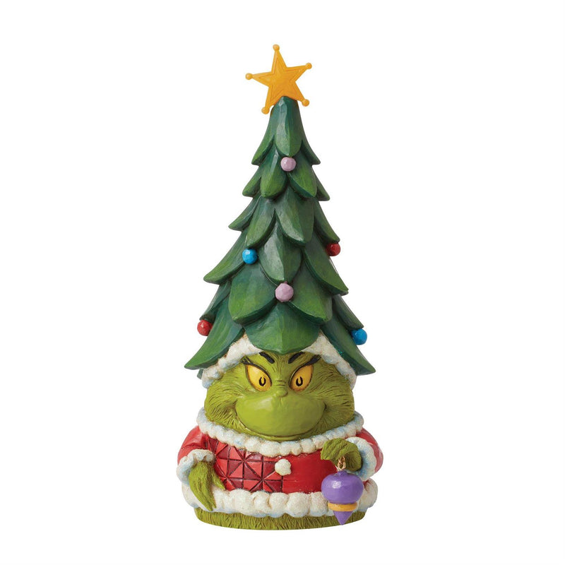Grinch Gnome with Light-up Tree Hat