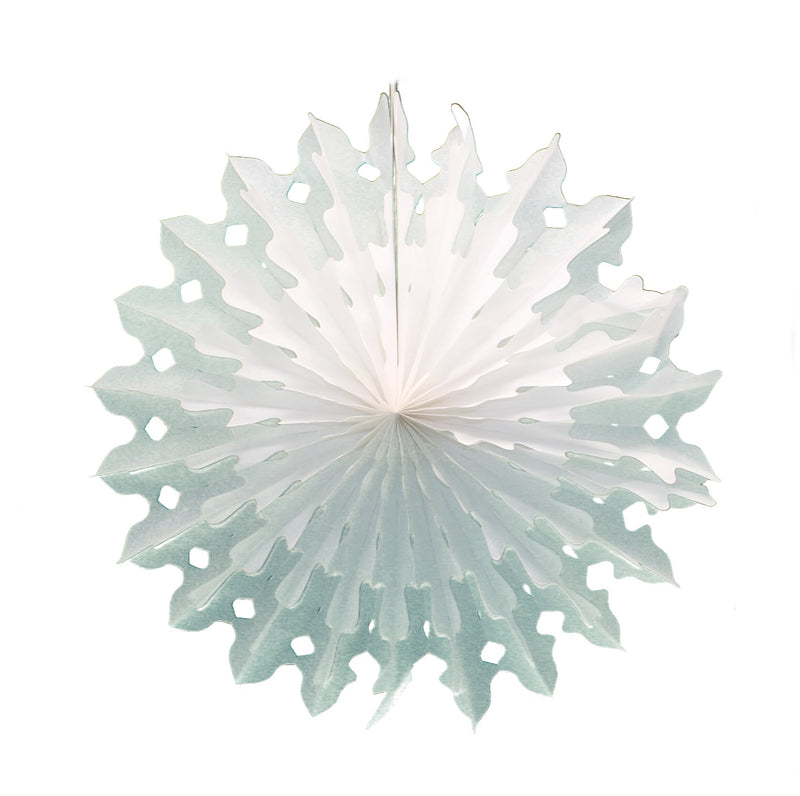 Honeycomb Snowflake Party Decoration - White - 18 inches - The Country Christmas Loft