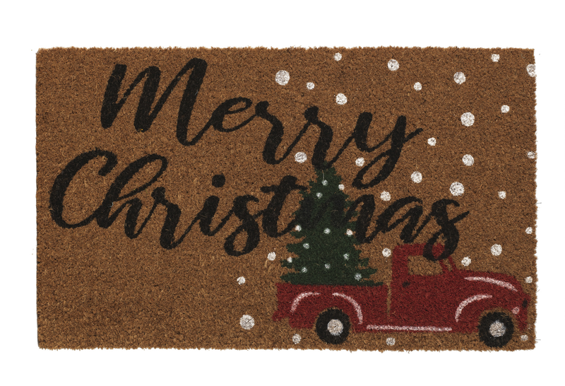 Christmas Coir Doormat - Merry Christmas Tree Delivery - The Country Christmas Loft