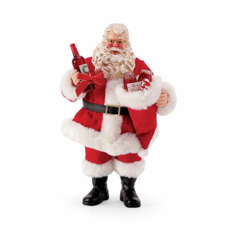 Wine Tasting Gifts - Santa Figurine - The Country Christmas Loft