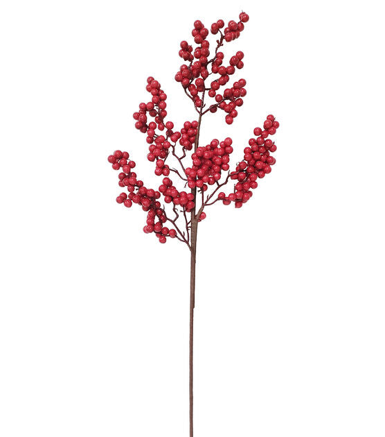 Christmas Red Berry Stem - 30 Inch