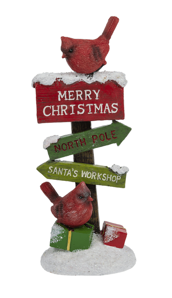 Cardinal Scenic Figurine - - The Country Christmas Loft