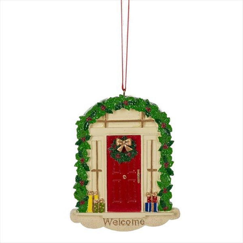 New Home Welcome Front Door Ornament - The Country Christmas Loft