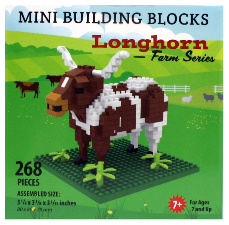 Mini Building Blocks - Longhorn - The Country Christmas Loft
