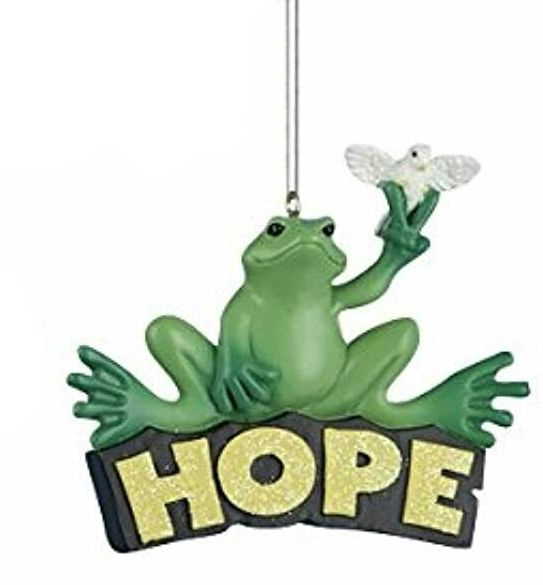 Peace Frog Ornament - - The Country Christmas Loft