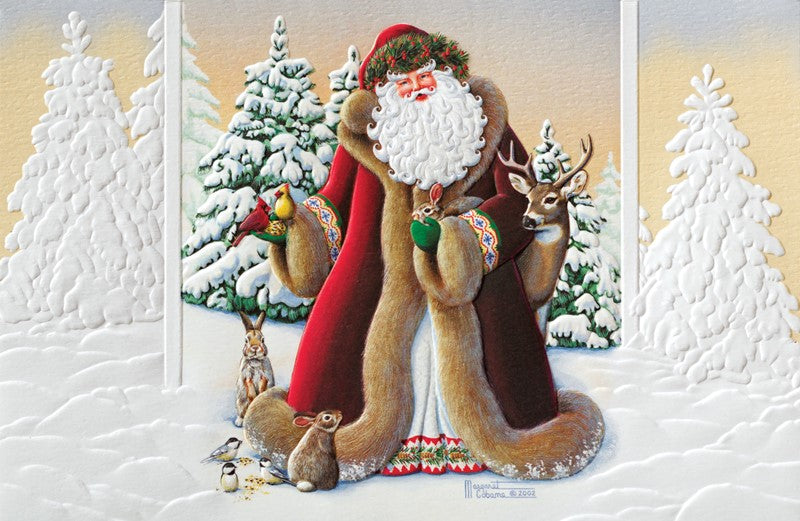 Woodland Santa Christmas Boxed Cards