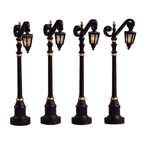 Colonial Street Lamp - Set Of 4 - The Country Christmas Loft