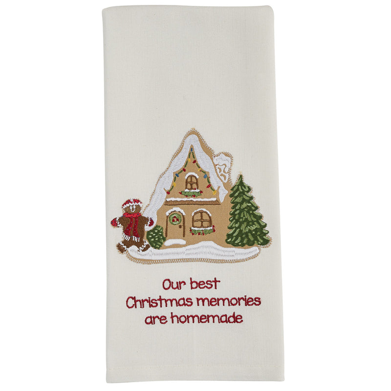 Our Best Memories Decorative  Dishtowel - The Country Christmas Loft