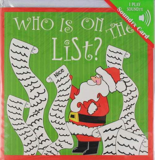 Who is on the list Sound FX card - The Country Christmas Loft