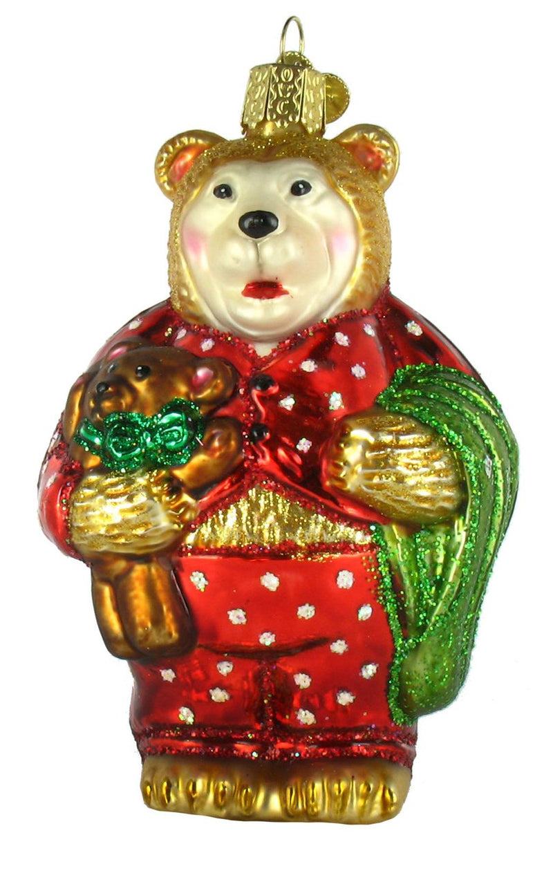 Sleepy Bear Ornament - The Country Christmas Loft