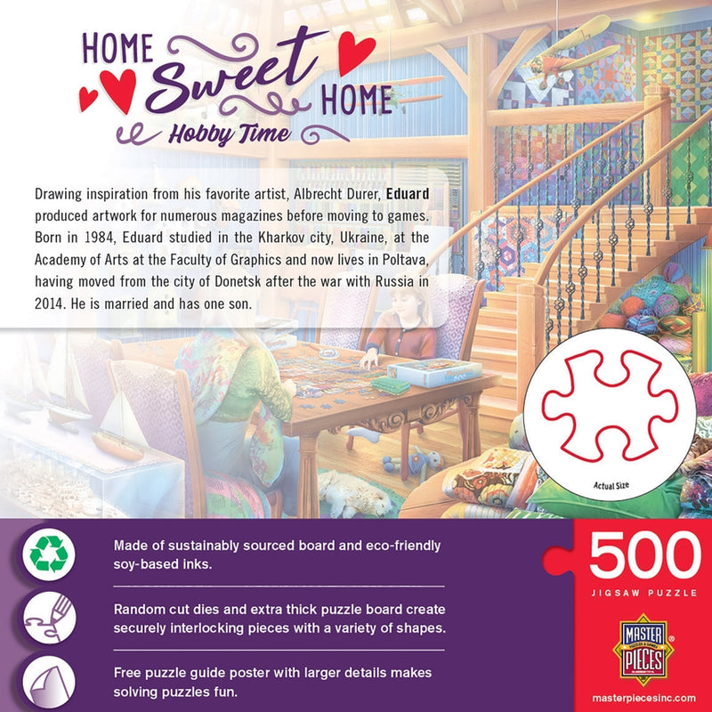 Home Sweet Home - Hobby Time 500 Piece Puzzle