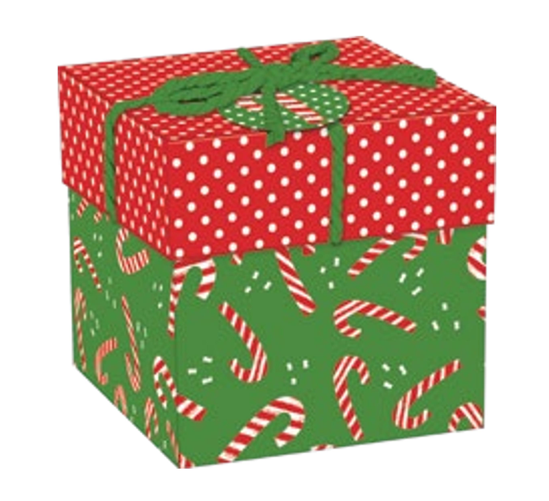 Gift Box Cube for Gift Cards - 3" x 3" - - The Country Christmas Loft
