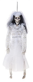 Costumed Hanging Skeleton - Bride - The Country Christmas Loft
