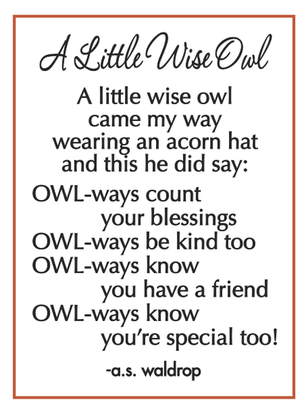 Little Wise Owl - Worry Stone - - The Country Christmas Loft