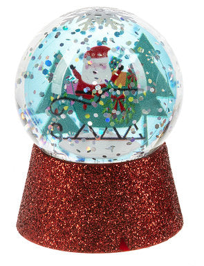 Acrylic Light-up Mini Snowglobe - Santa - The Country Christmas Loft