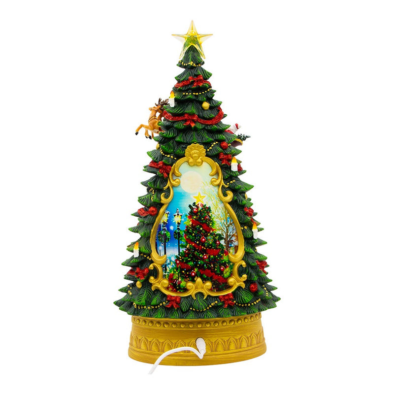 Battery Operated Musical Santa Water Tree - The Country Christmas Loft