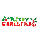 Wide Window Gel Clings - Merry Christmas Holly