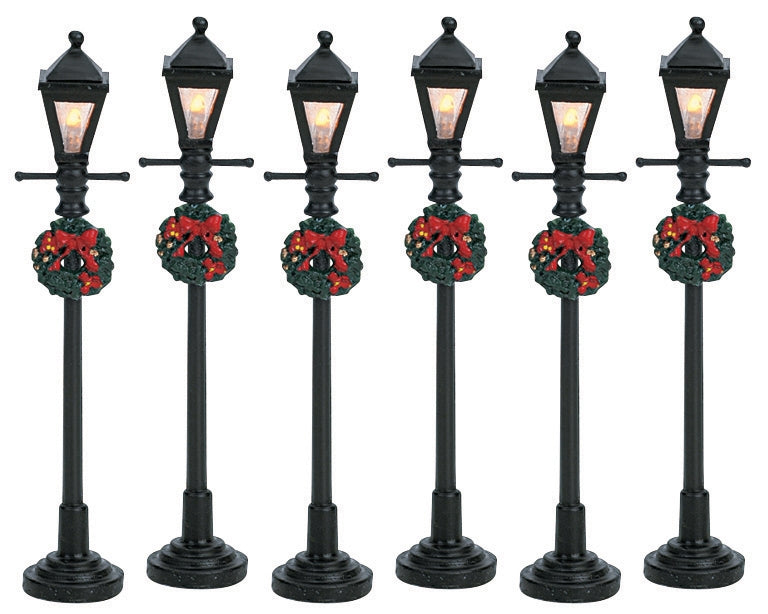 Village Gas Lantern Street Lamp - Set of 6 - The Country Christmas Loft