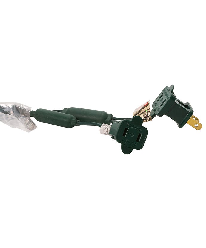 50-Light C3 Diamond Multi-Color LED Green Wire Light Set - The Country Christmas Loft