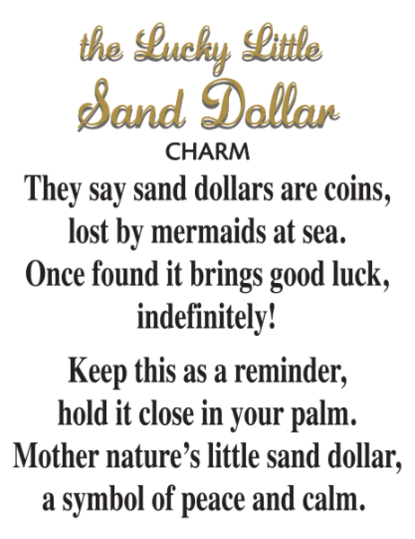 The Lucky Little Sand Dollar Charm