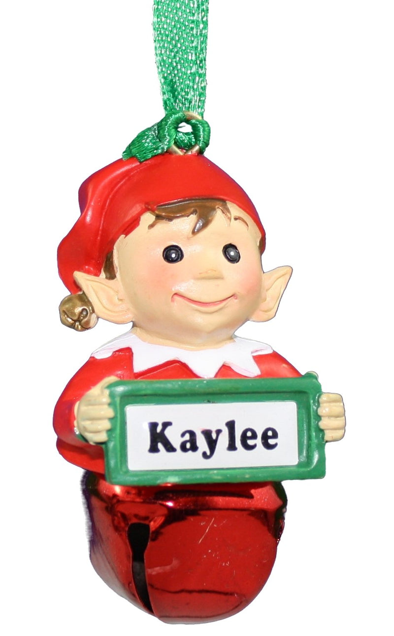 Elf Bell Ornament with Name - Kaylee