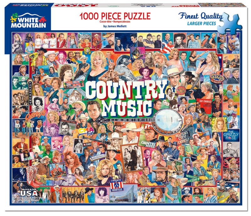 Country Music  - 1000 Piece Jigsaw Puzzle - The Country Christmas Loft