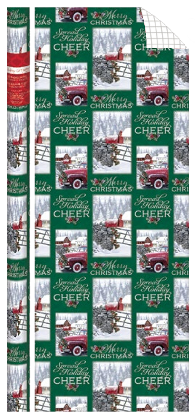 Traditional Roll Wrap - 40" x 288" - Country Barn - The Country Christmas Loft