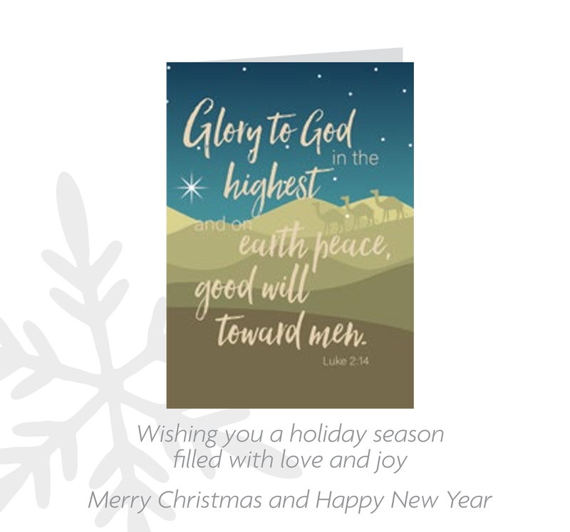 Holiday Favorites 16 Count Card Set - Glory to God in the Highest - The Country Christmas Loft