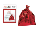 Wrap In A Hurry Jumbo Prismatic Foil  Sack - Red - The Country Christmas Loft
