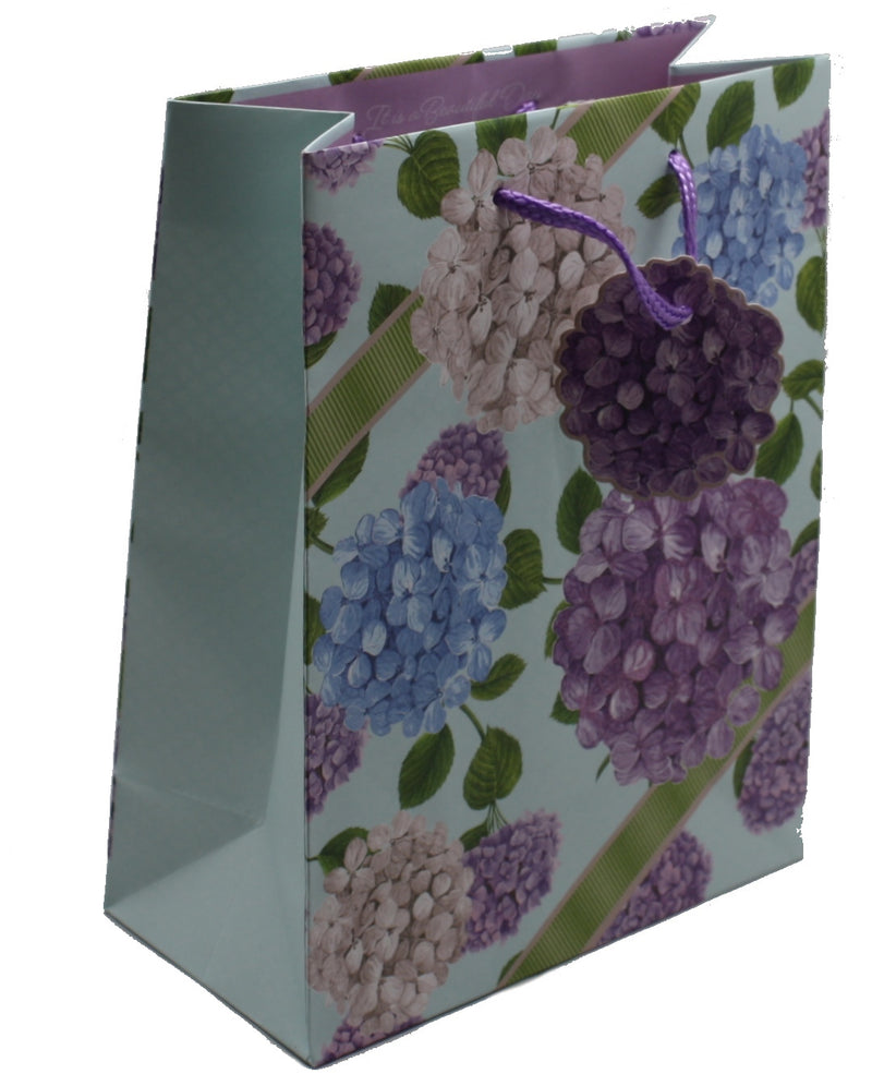 Hydrangea Print Gift Bag - The Country Christmas Loft