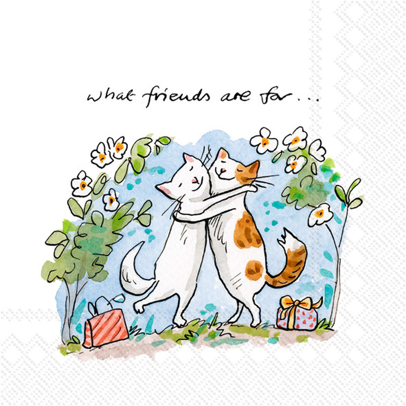 Cats Friends - Cocktail Napkin - The Country Christmas Loft