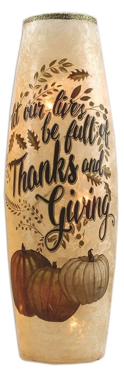 Live Simply Lighted Vase - - The Country Christmas Loft