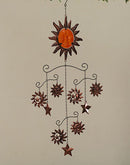 Metal & Fused Glass Sun & Moon Mobile - The Country Christmas Loft