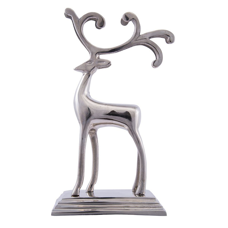 Silver Aluminum Reindeer Stocking Holder - The Country Christmas Loft