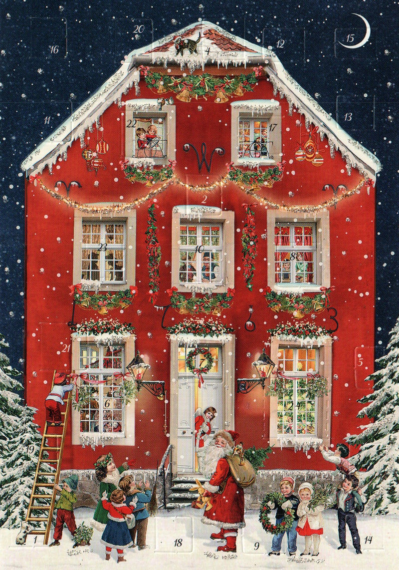 Victorian Christmas Houses Advent Calendar - - The Country Christmas Loft