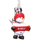 Cozy Snowman Ornament (Letters G - R) - - The Country Christmas Loft