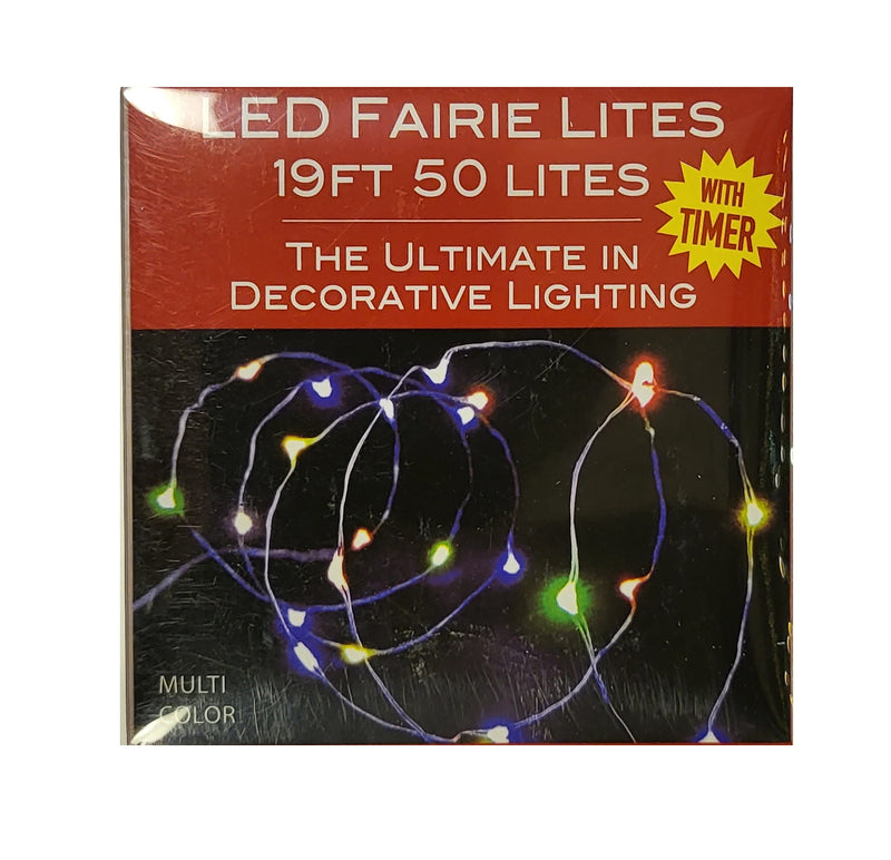 50-Light Battery-Operated LED Fairie Light Set - Multicolor - The Country Christmas Loft