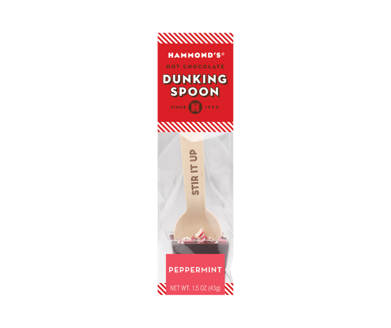 Hot Chocolate Dunking Spoon - Peppermint - The Country Christmas Loft