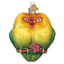 Love Birds Glass Ornament - The Country Christmas Loft