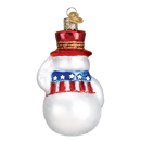Patriotic Snowman Ornament