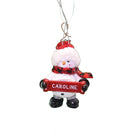 Cozy Snowman Ornament (Letters A - F) - - The Country Christmas Loft