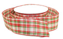 New Tartan Plaid Ribbon 2.5 inch - By the Yard - The Country Christmas Loft