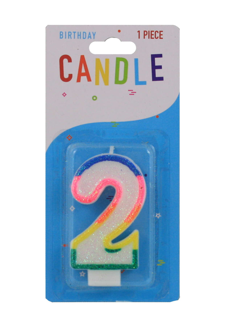 Colorful Birthday Candle - 2 - The Country Christmas Loft