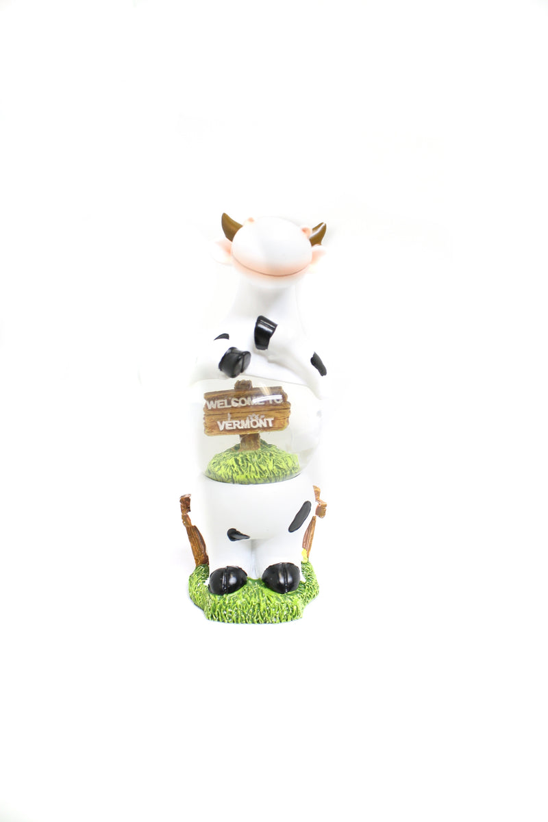 Standing Cow Snowglobe - The Country Christmas Loft