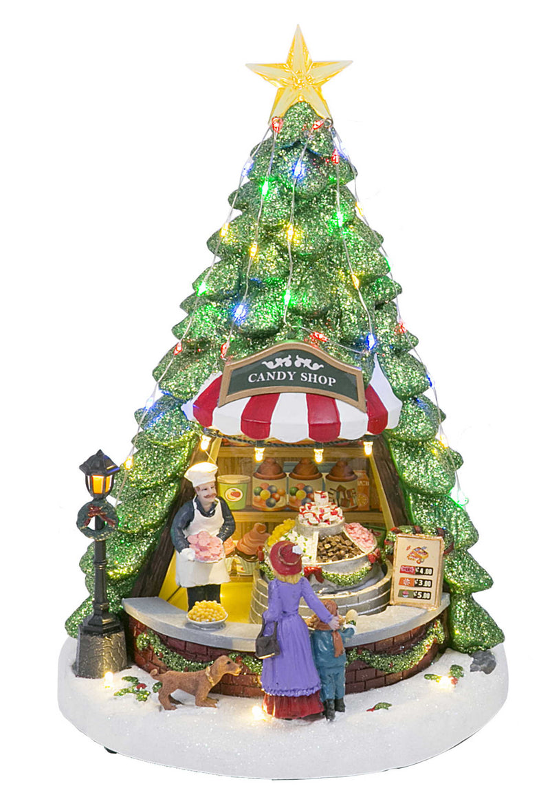 Lighted Musical Christmas Tree Store - Candy Shop - The Country Christmas Loft
